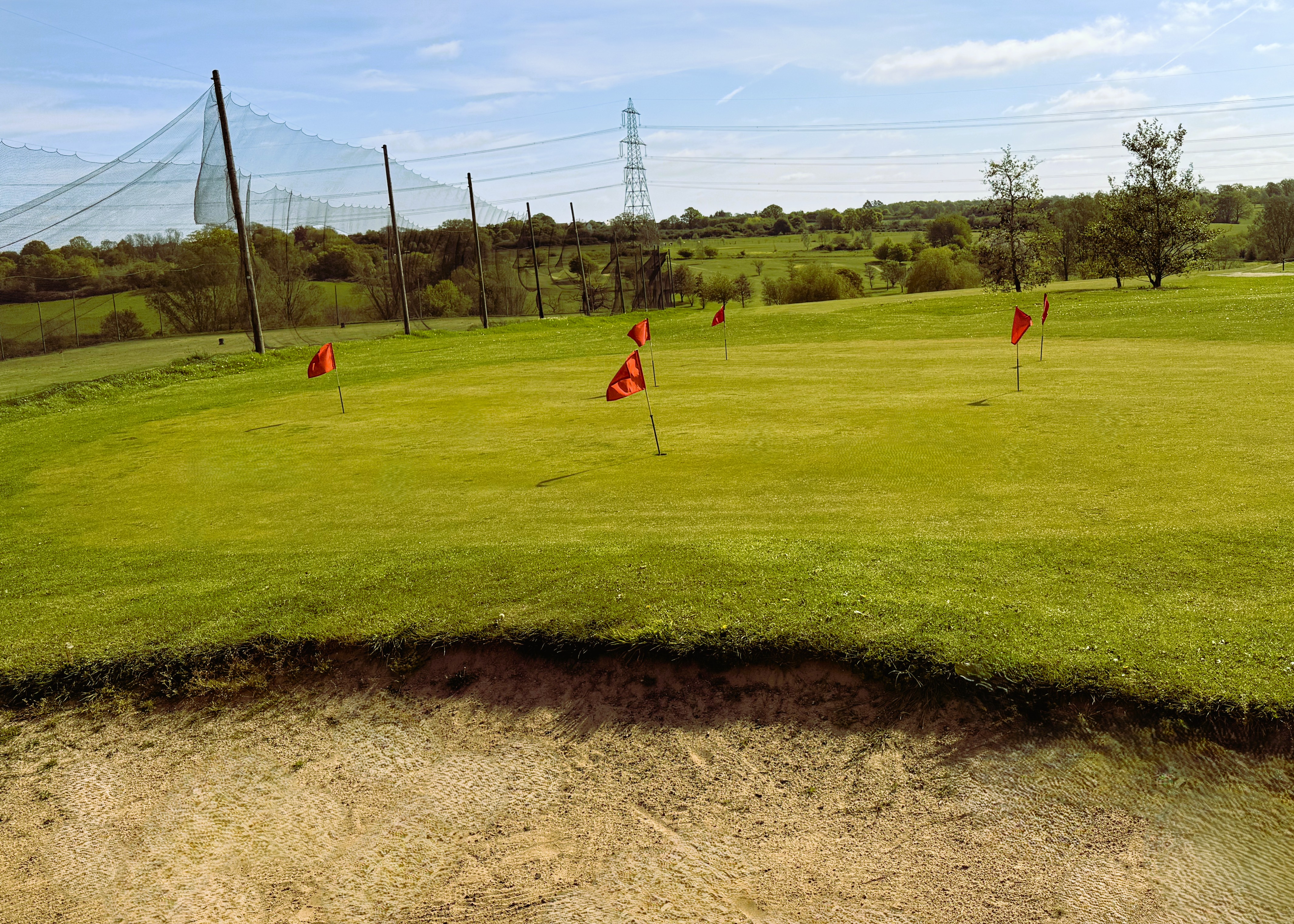 Chipping practice area at The Notleys Golf Club