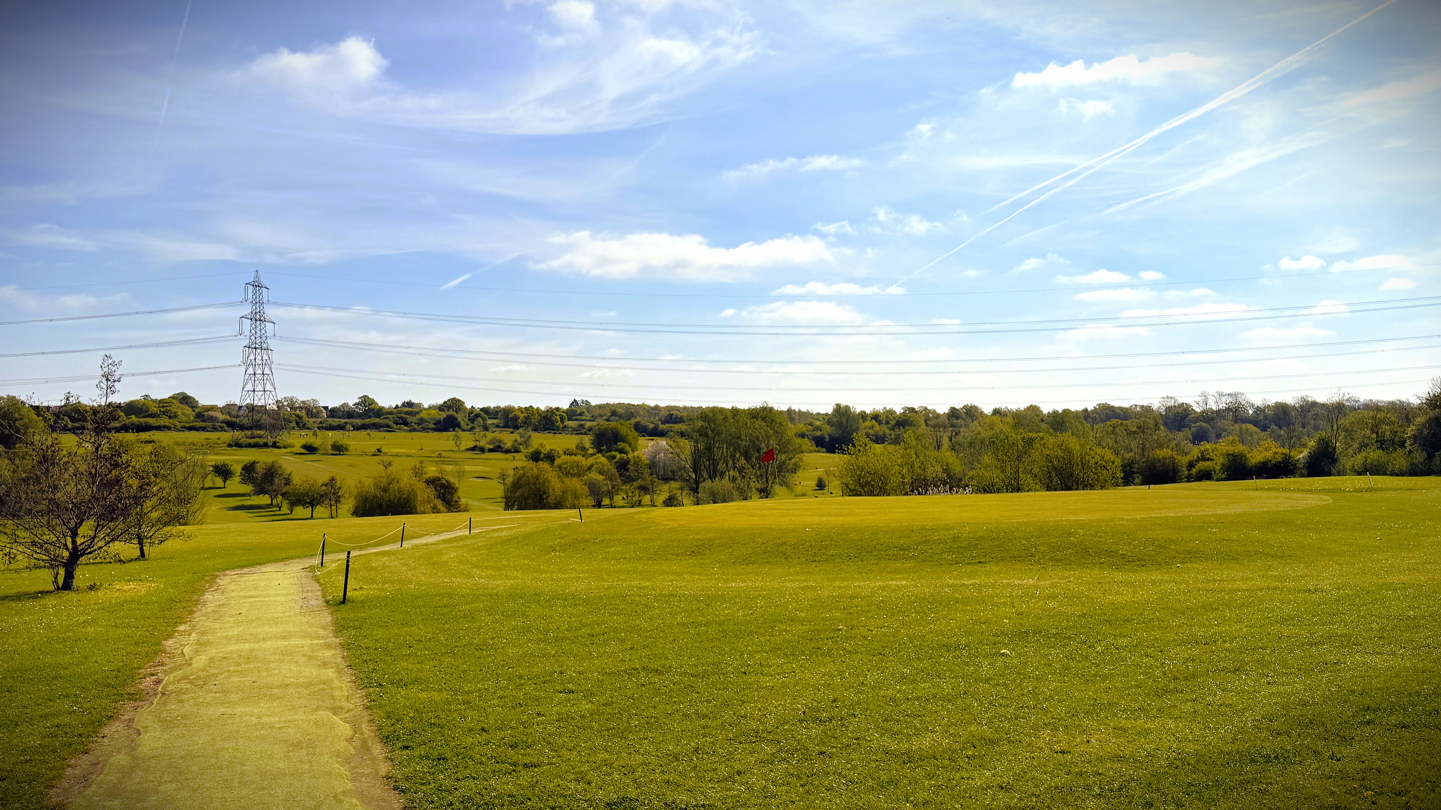 View from the clubhouse across The Notleys golf course