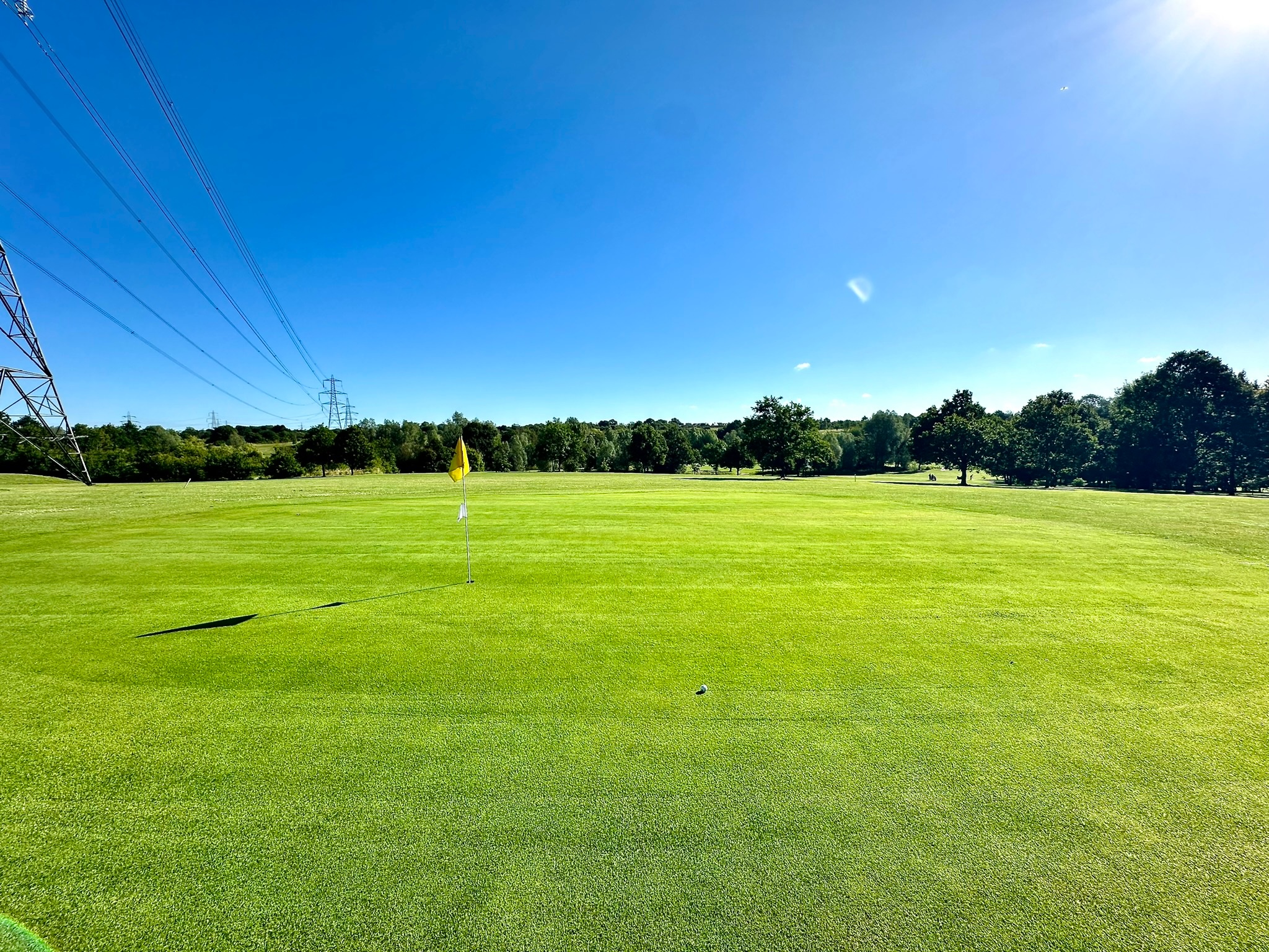 Green complex and closely cut approach area at The Notleys